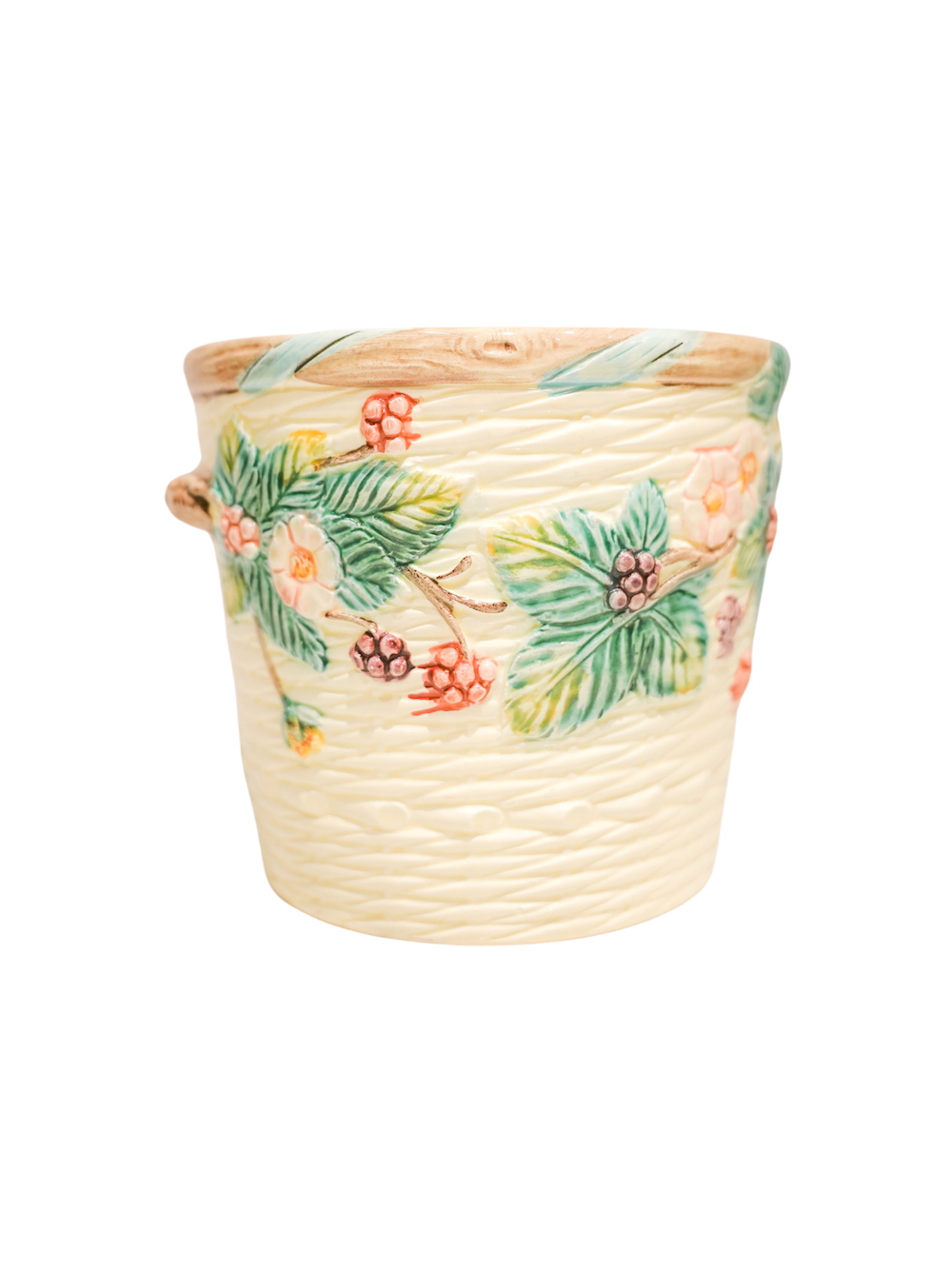 1980s Majolica Planter