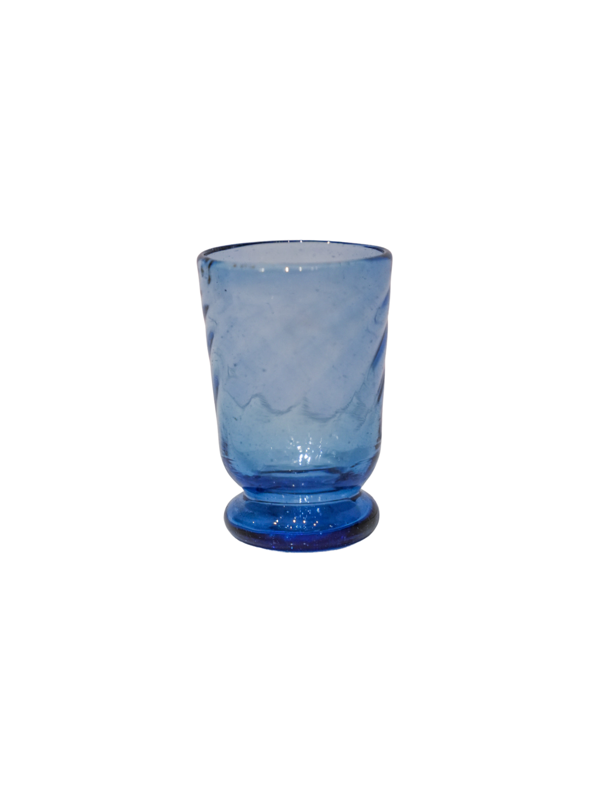 Blue Glass Toothpick Dish