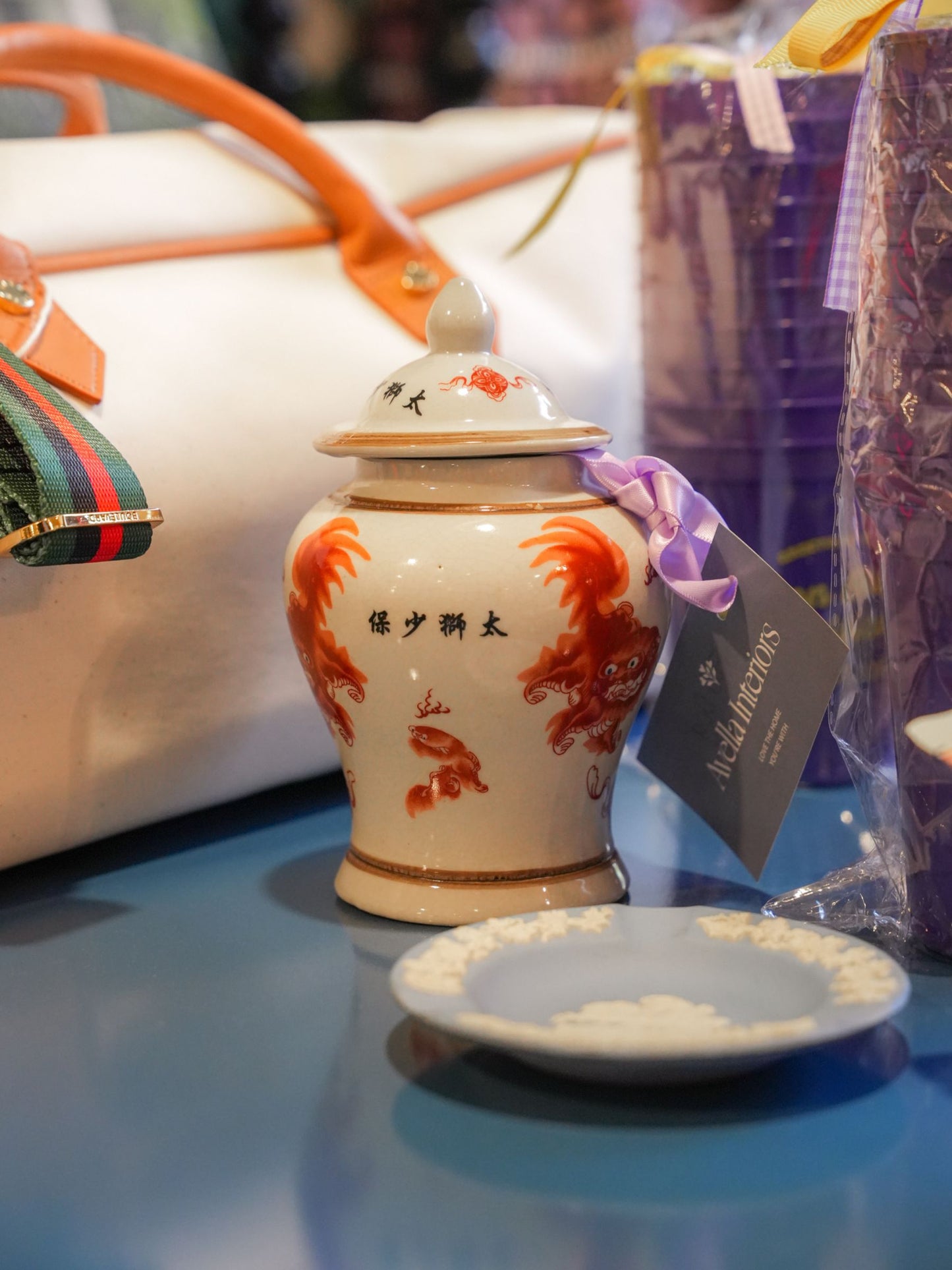 Foo Dog Ginger Jars with Lids