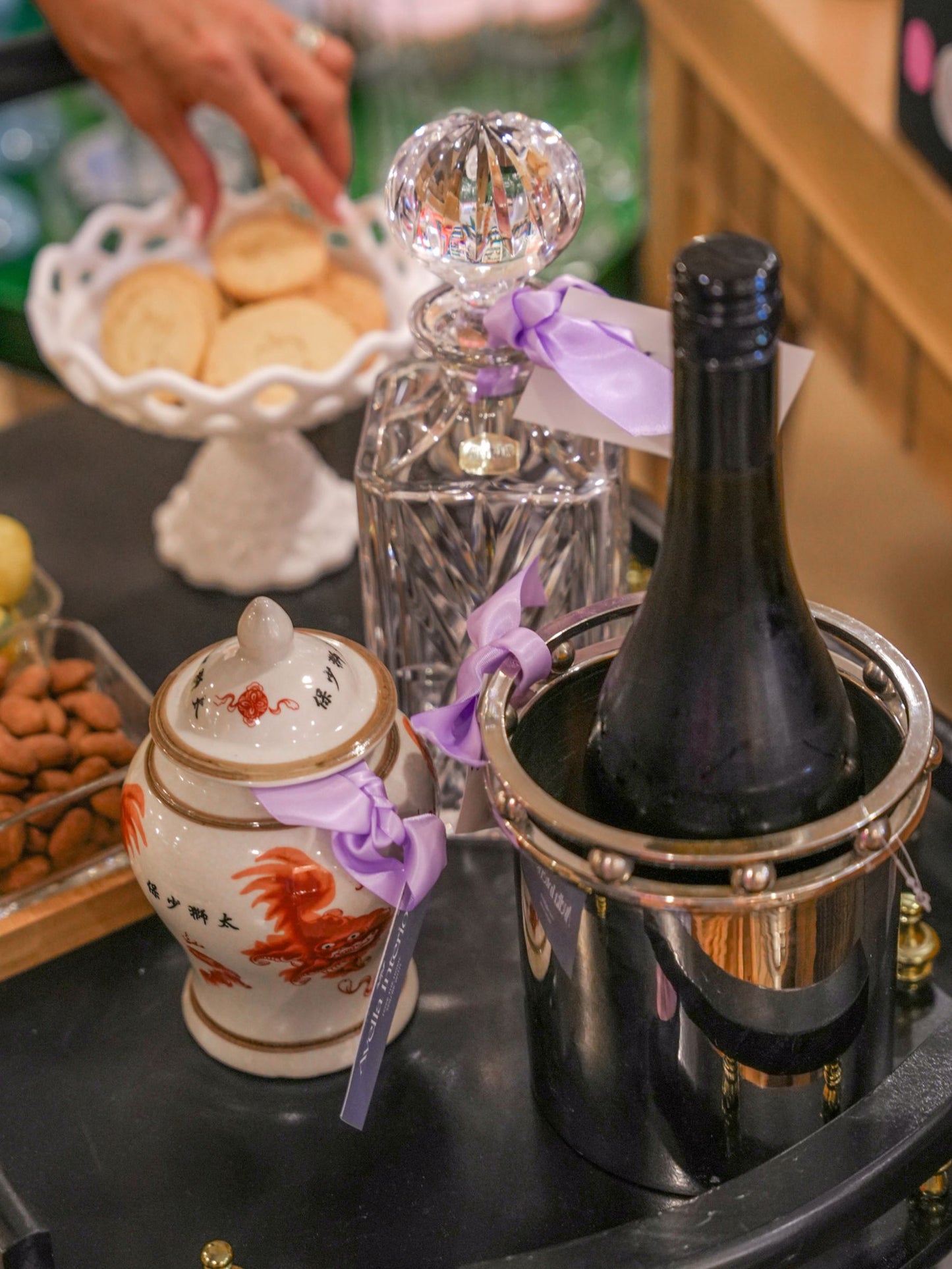 Metal Vintage Wine Canister