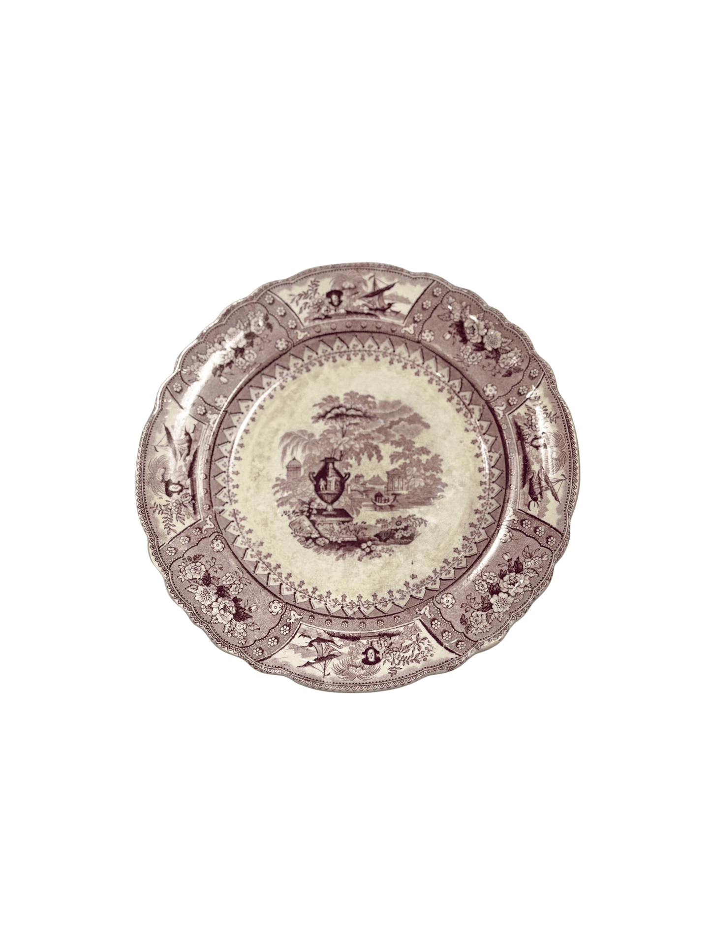 Plum Canova Stemware Plate