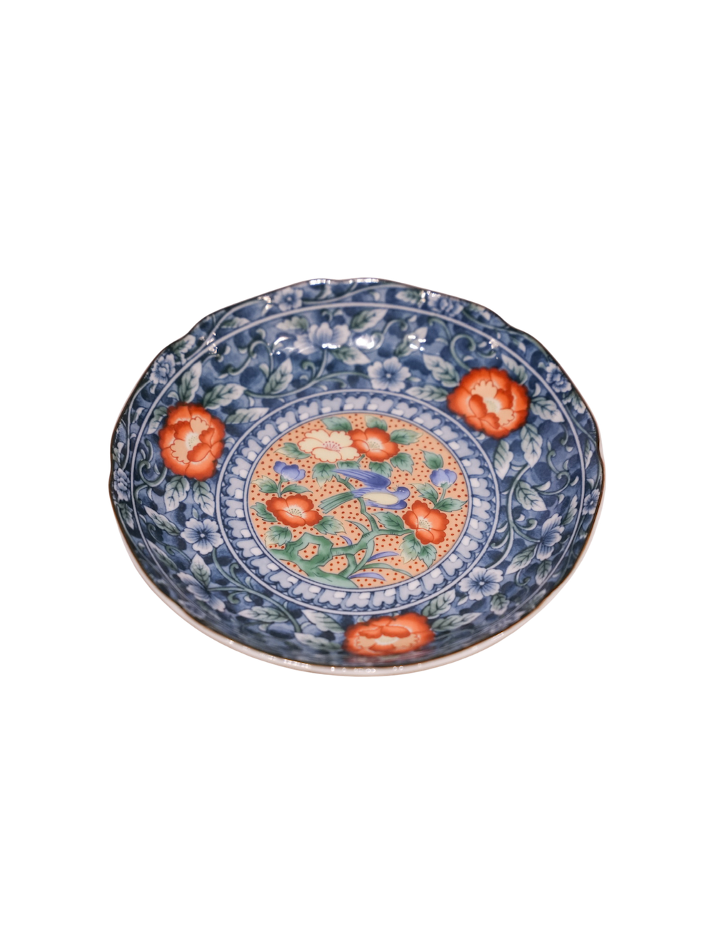 "Takahashi" Blue Floral Dish