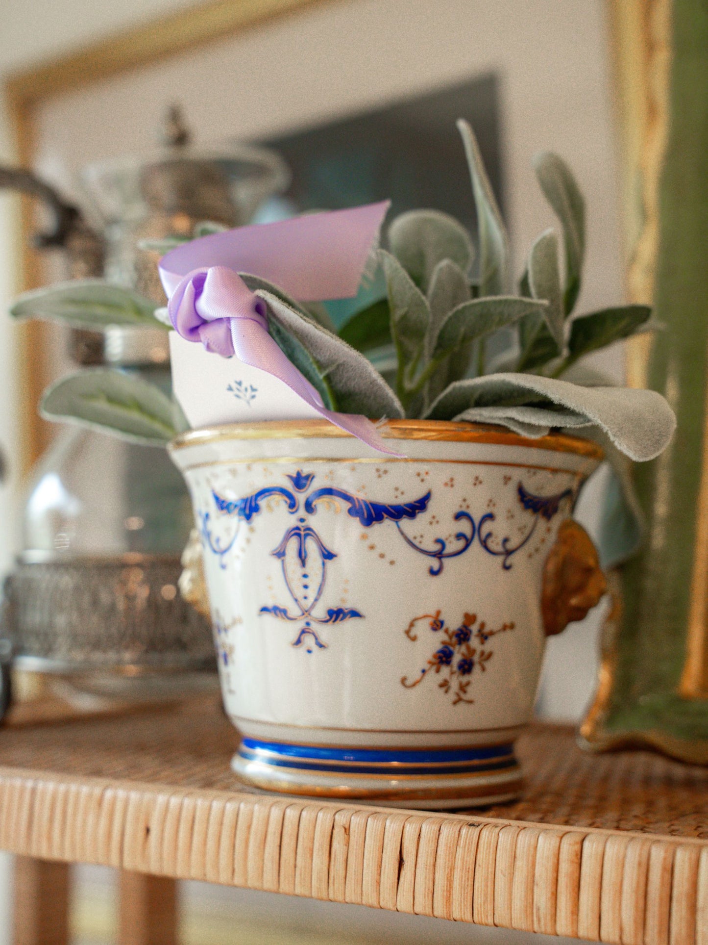 Vintage Hand Painted Porcelain Pot