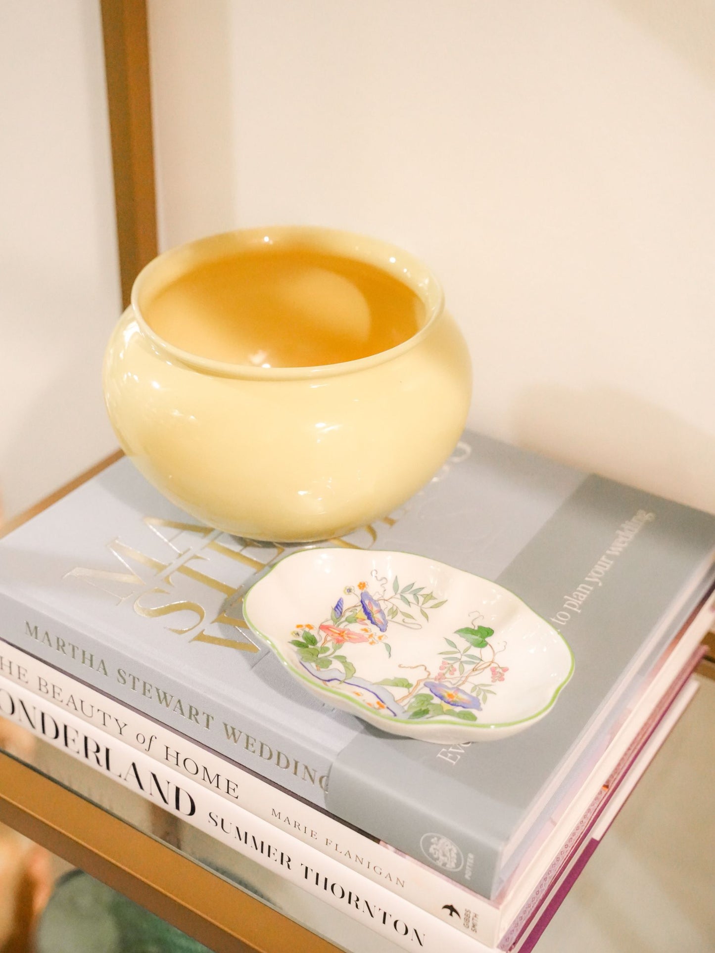 Vintage China "Morning Glory" Pattern Dish