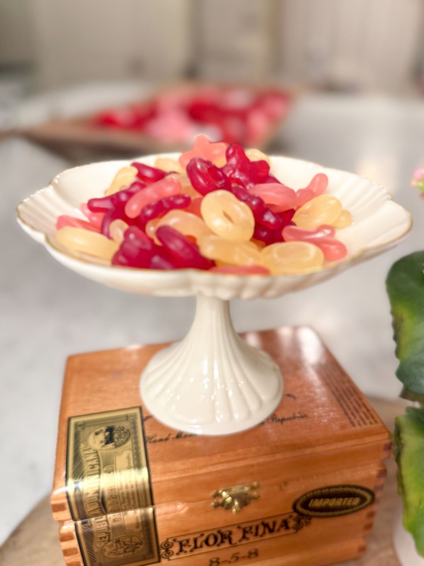 Scalloped China Compote