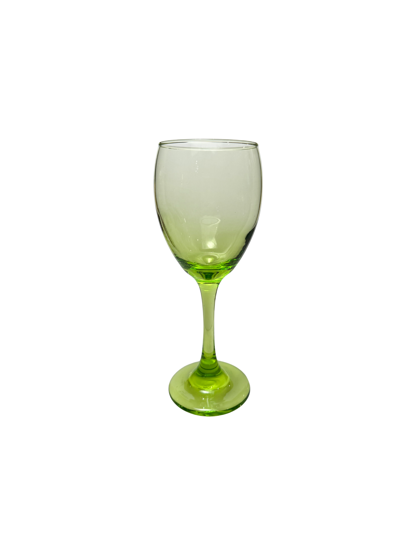 Green Vintage Wine Glasses