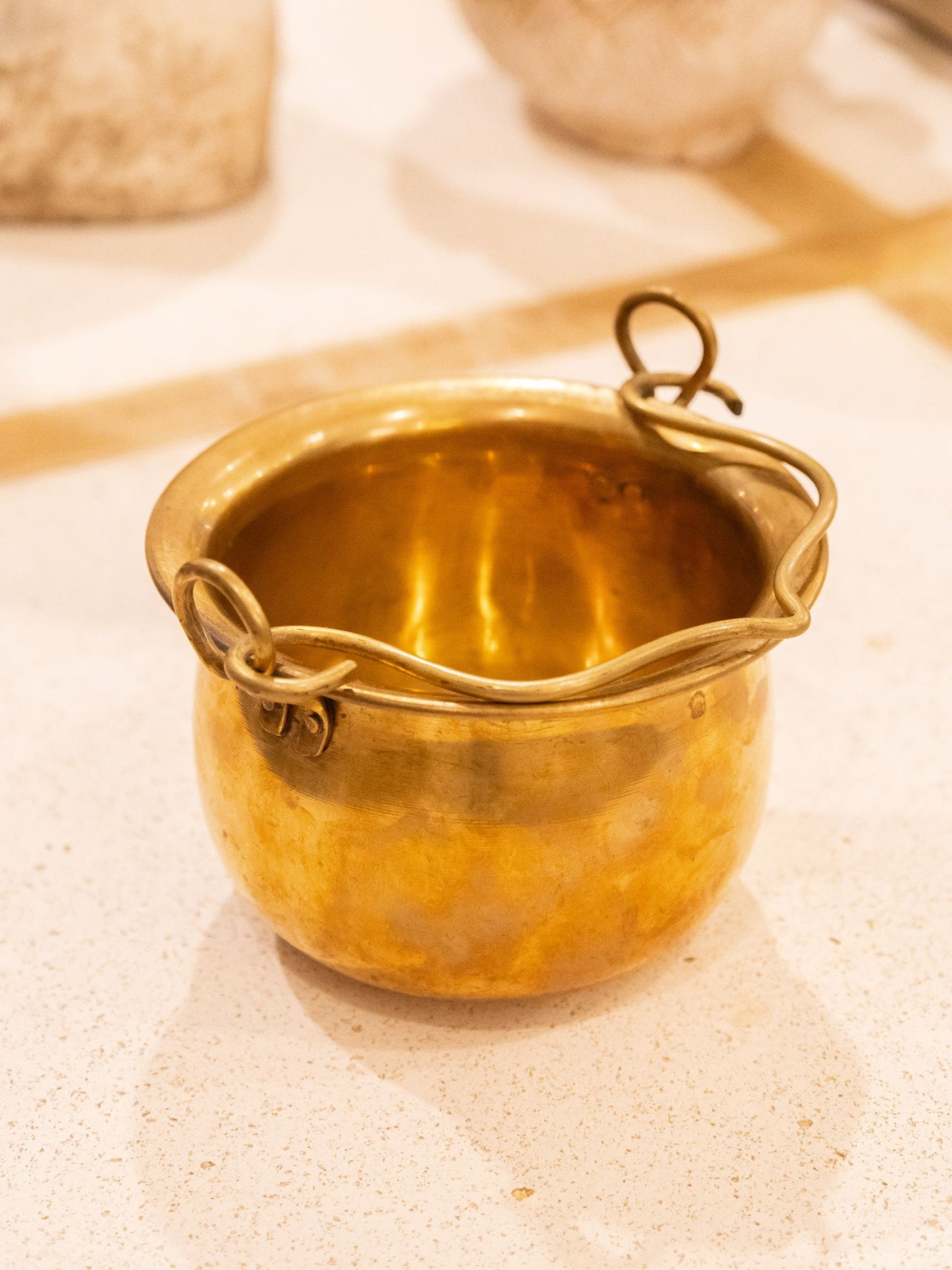 Brass Pot with Handle