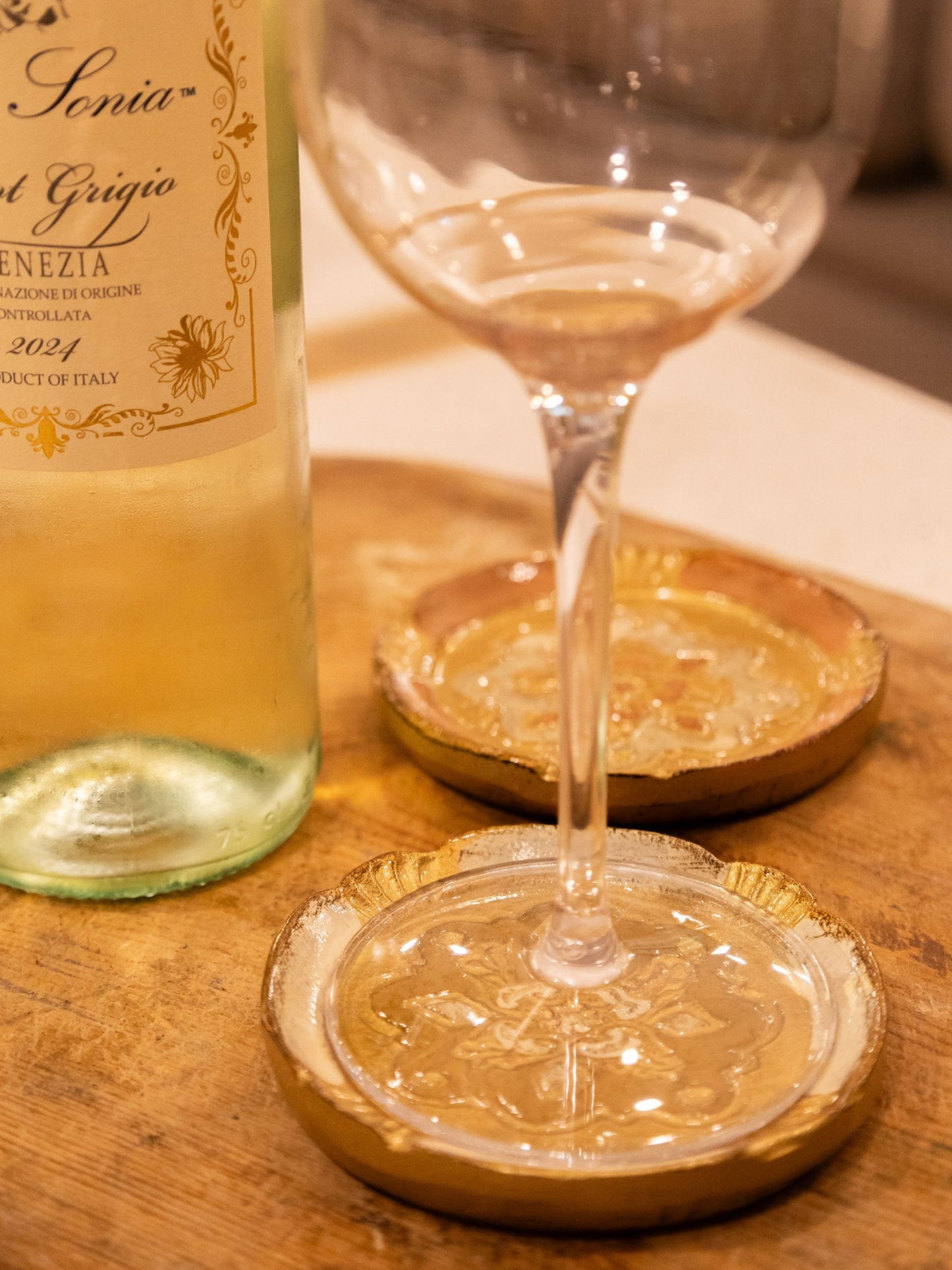 Hand crafted Italian Florentine Coaster/Dish