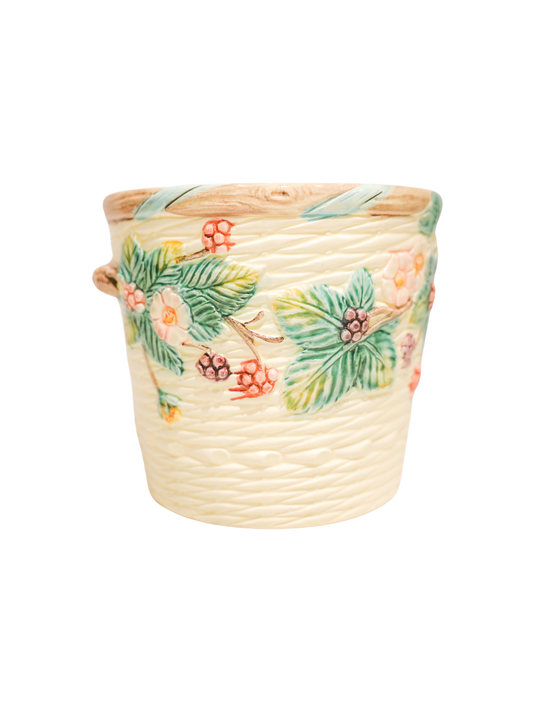 1980s Majolica Planter