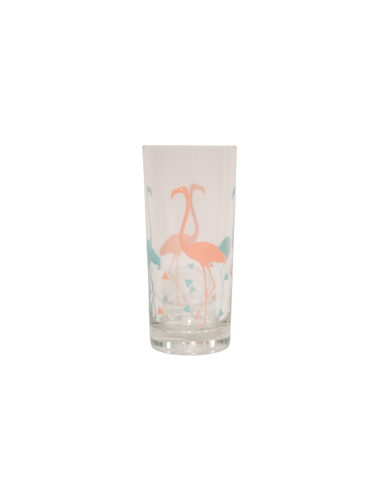1980s Retro Flamingo Glasses - Set of 8