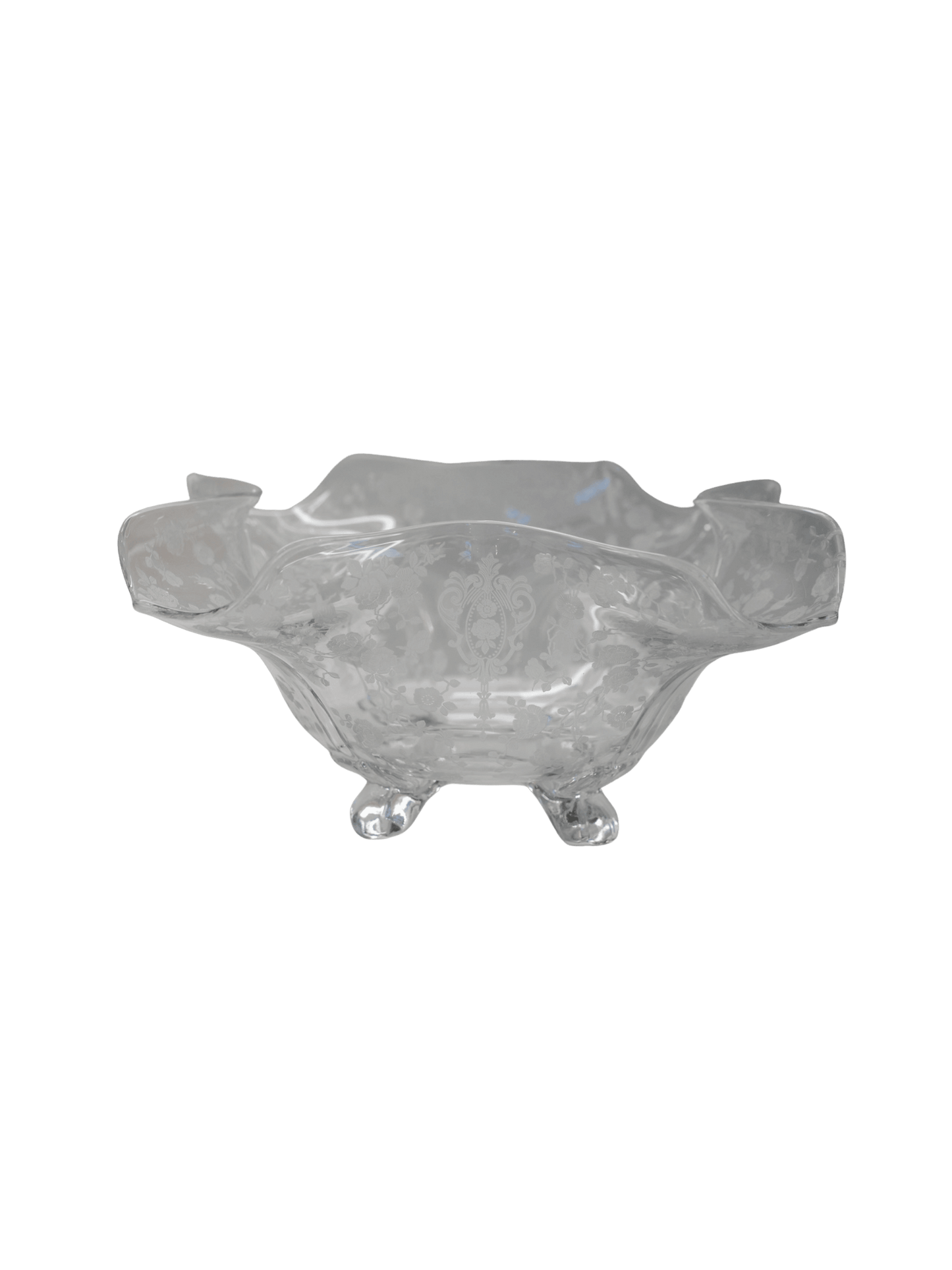 Cambridge Rose Point Footed Bowl