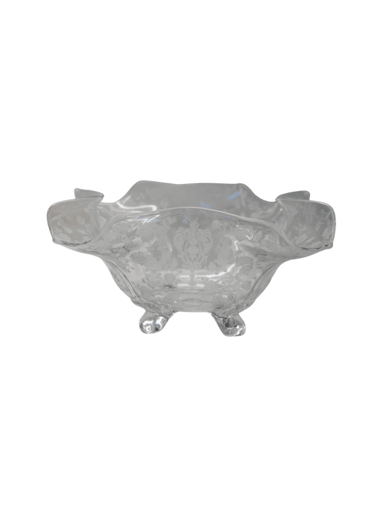 Cambridge Rose Point Footed Bowl