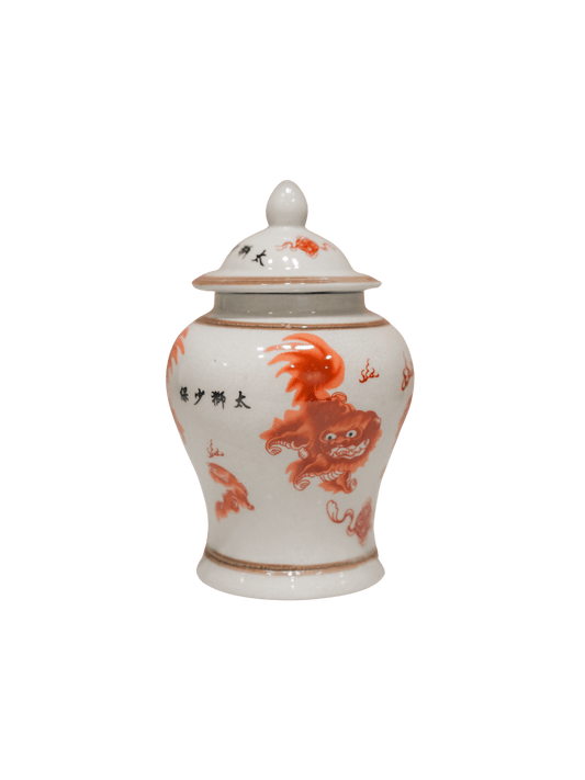 Foo Dog Ginger Jars with Lids