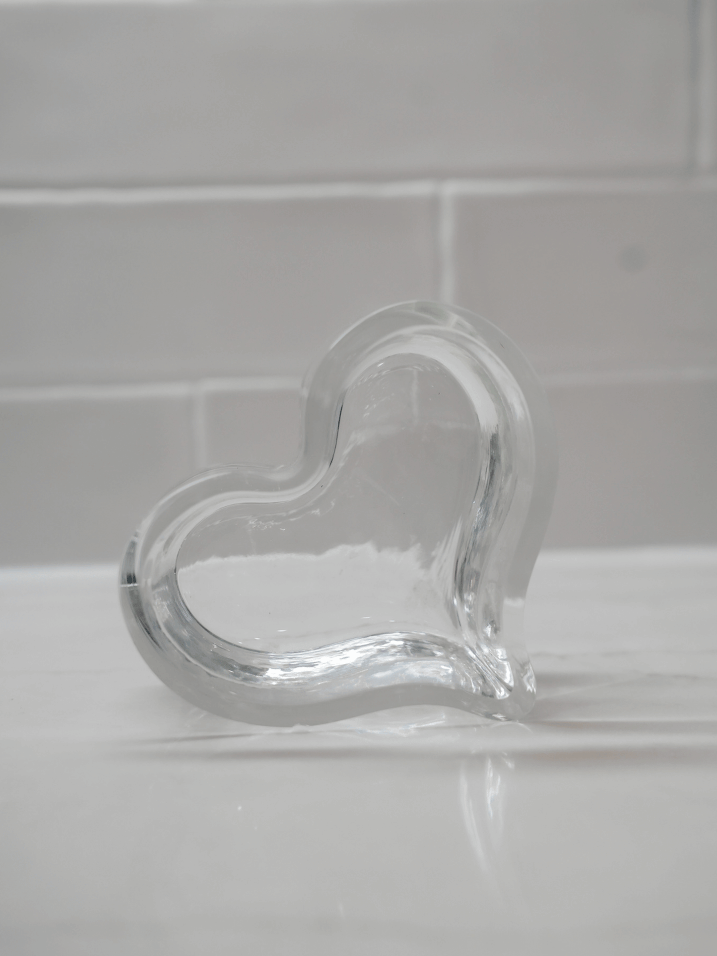 Glass Heart Dish