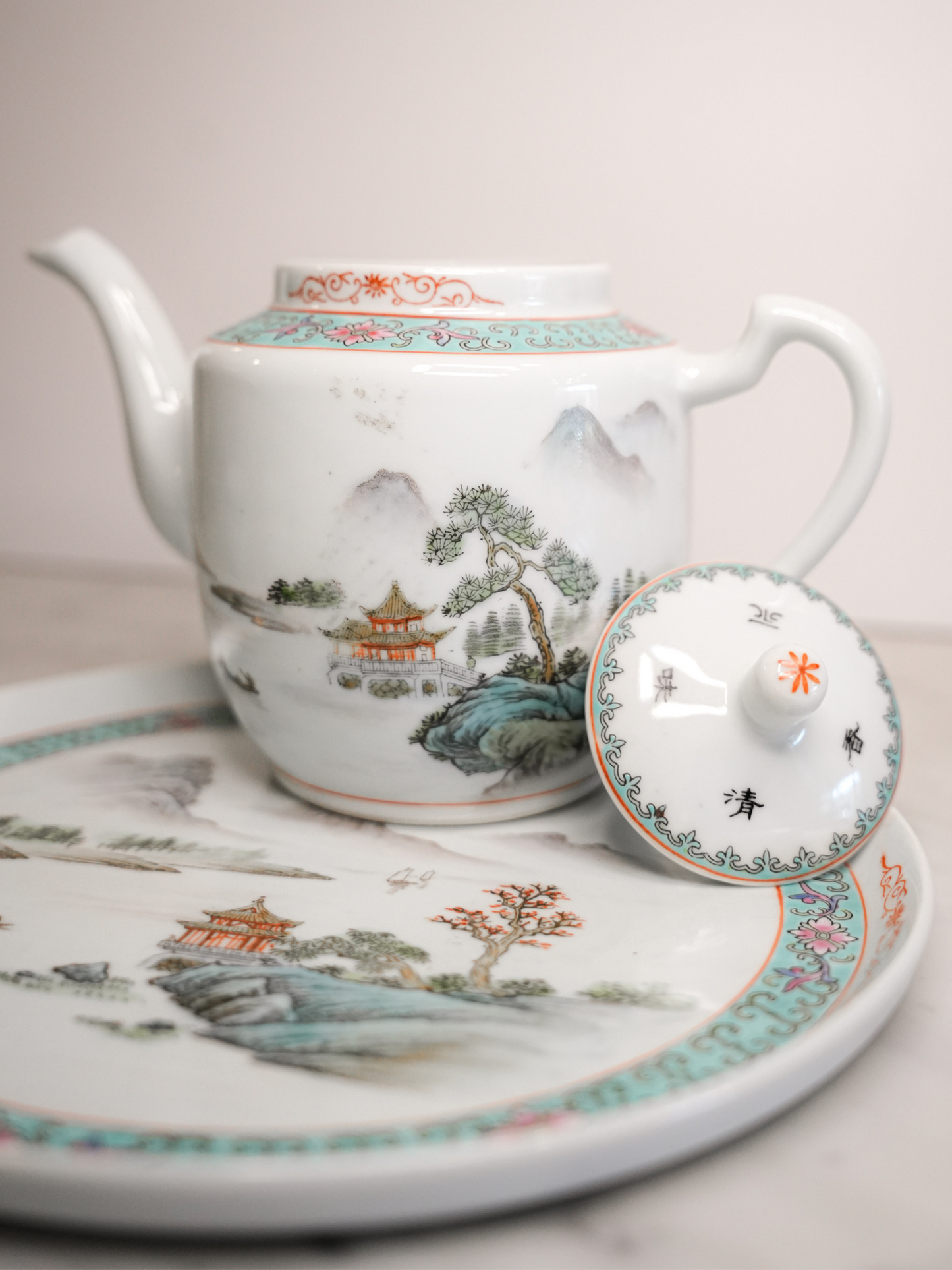 Vintage Chinese 6 Piece Tea Set