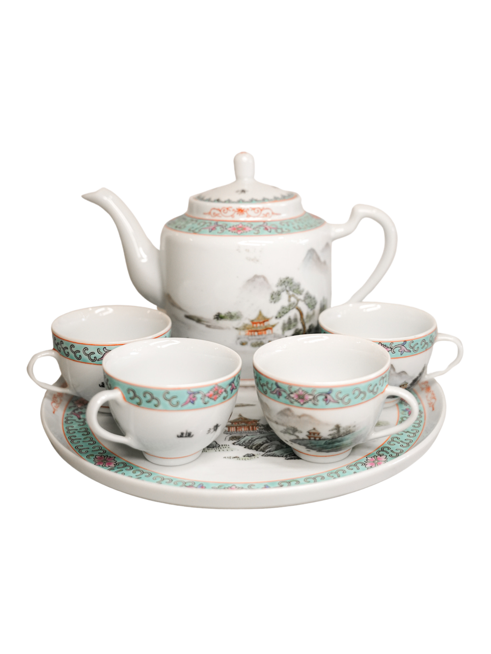 Vintage Chinese 6 Piece Tea Set