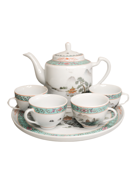 Vintage Chinese 6 Piece Tea Set