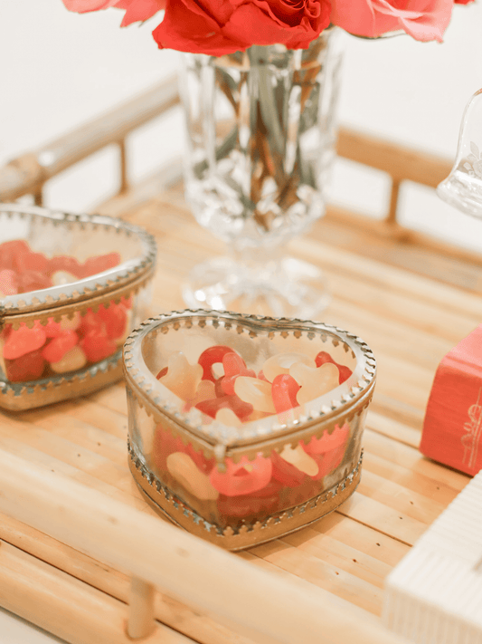 Heart Shaped Vintage Trinket Box