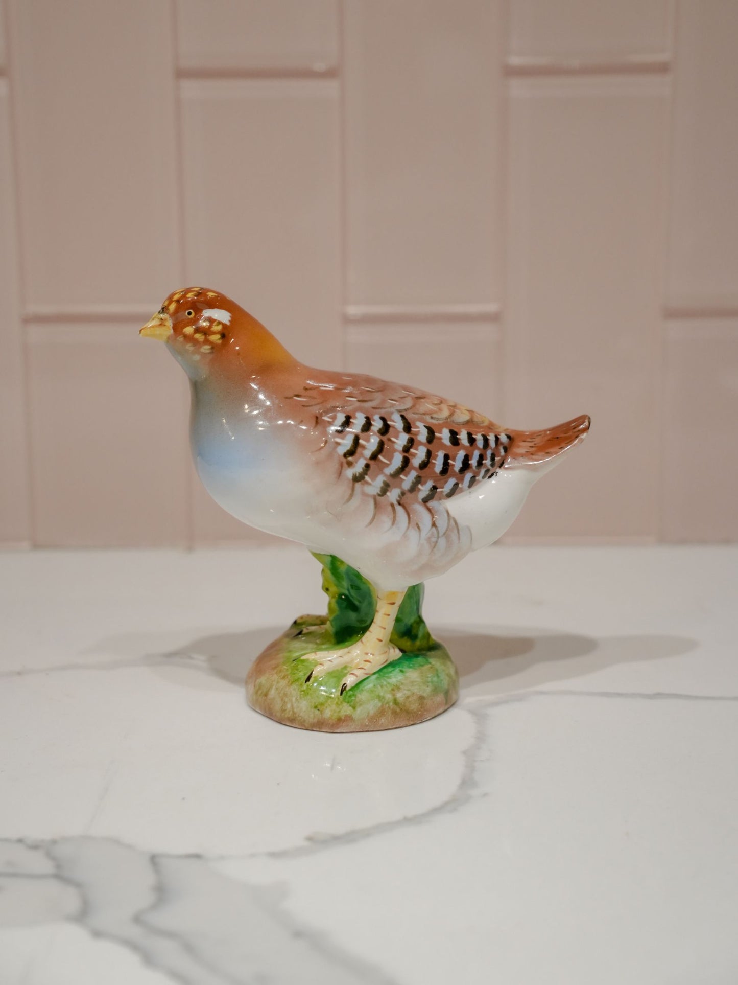 Italian Vintage Handpainted Set of Birds