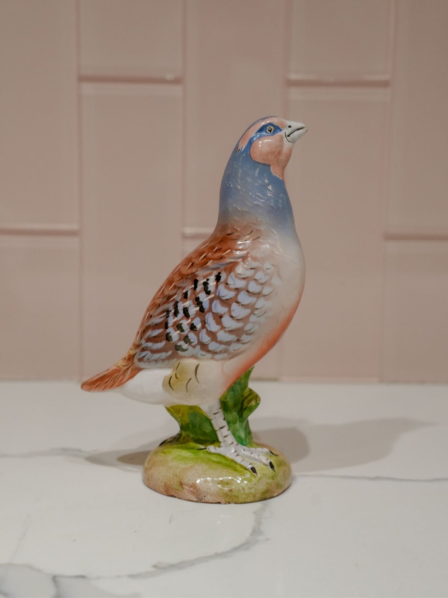 Italian Vintage Handpainted Set of Birds