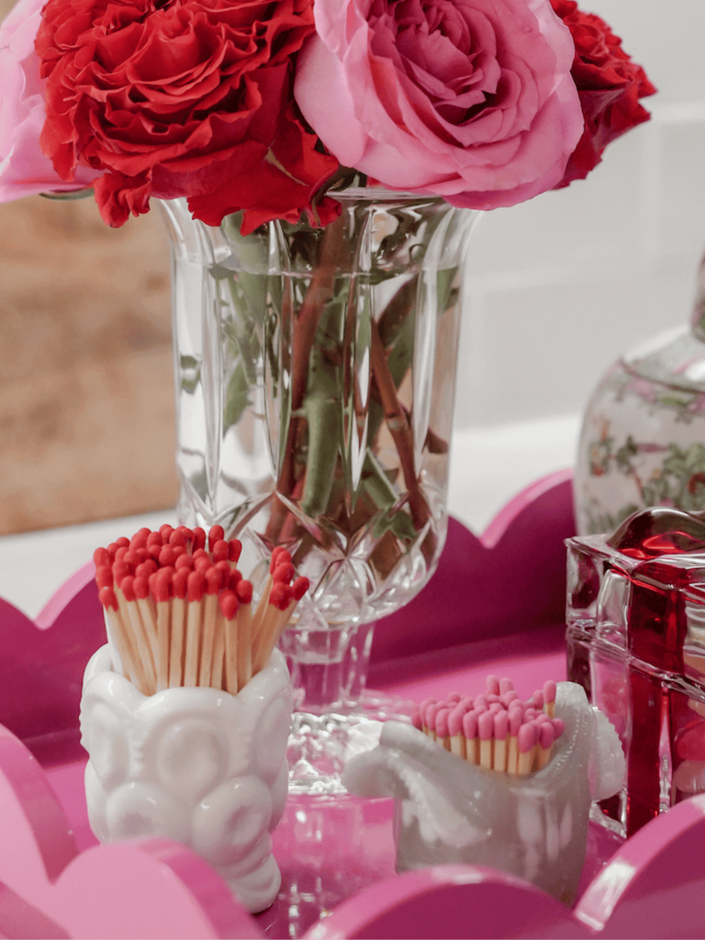 L.E. Smith Milk Glass "Moon & Stars" Holder