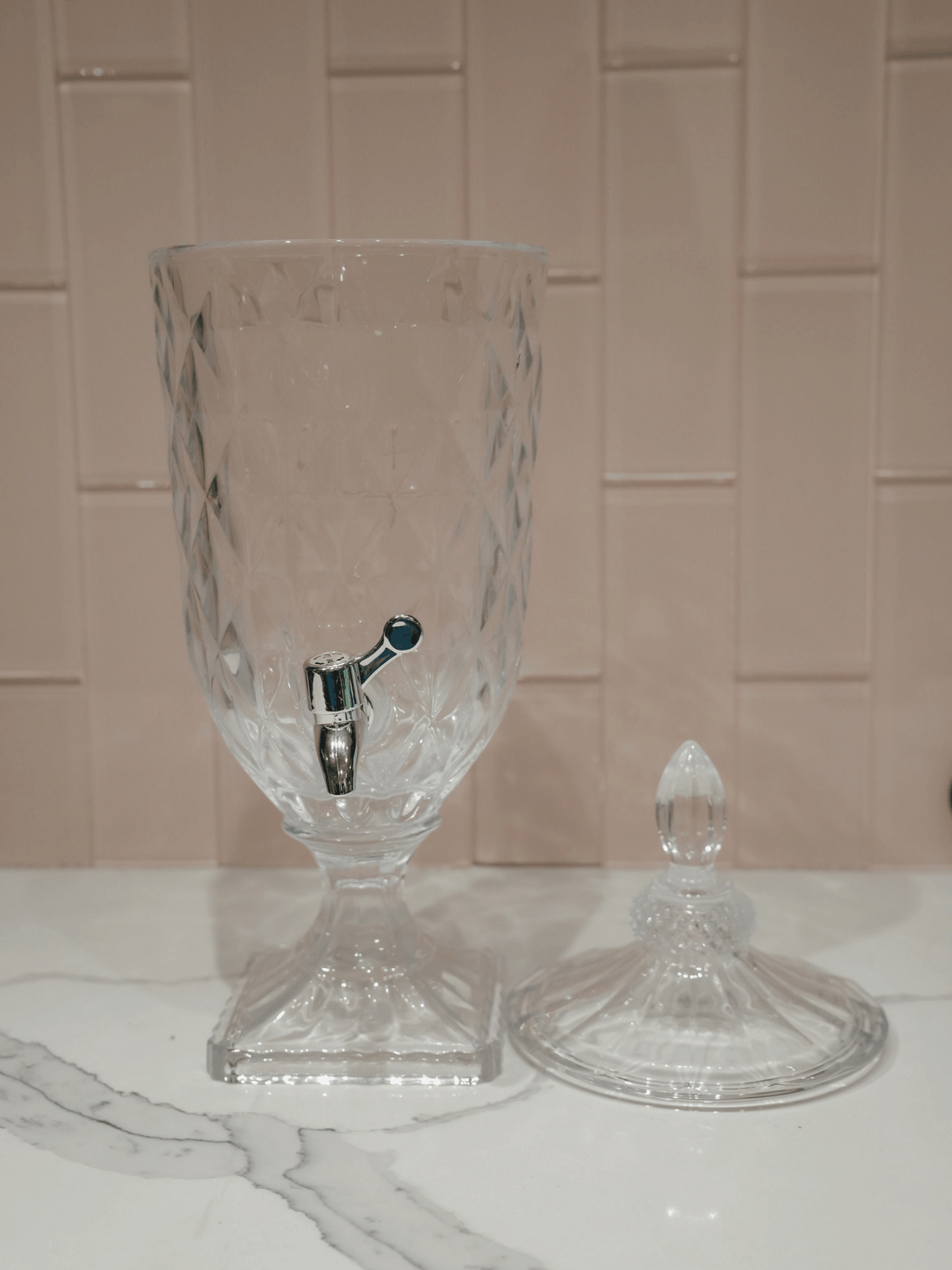 Large Vintage Glass Drink Dispenser