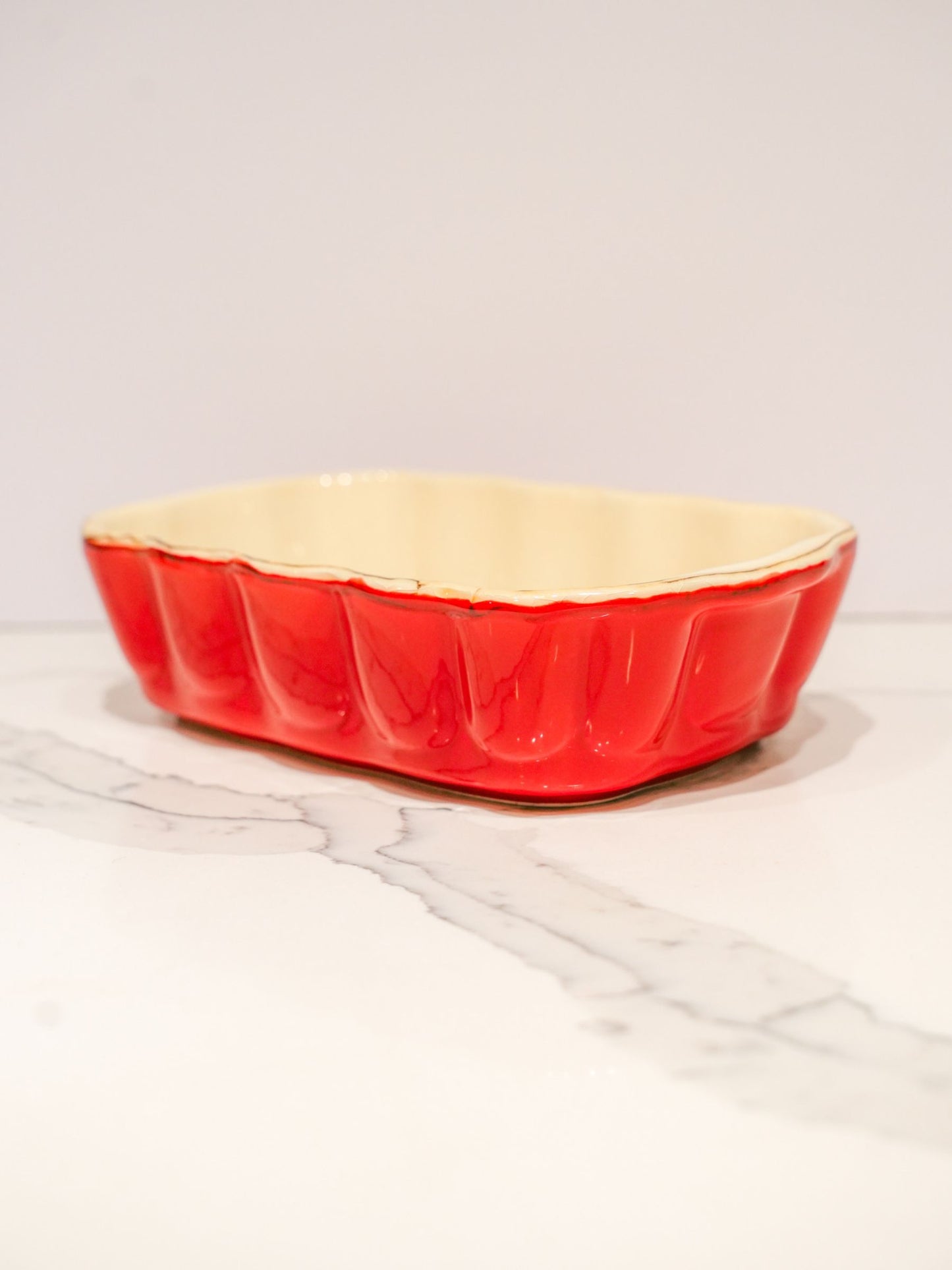 "Made in Italy" Red Ceramic Dish