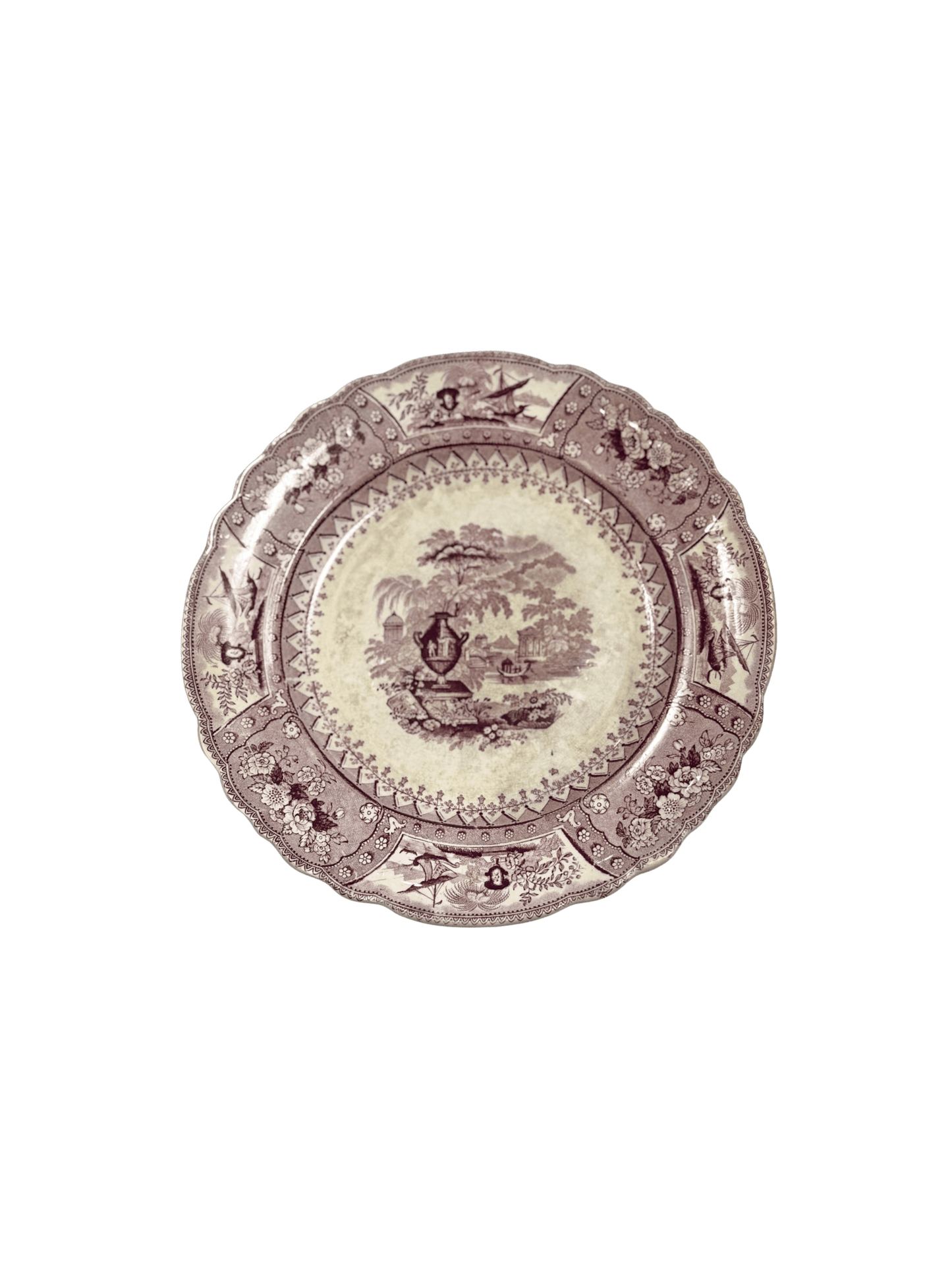 Plum Canova Stemware Plate