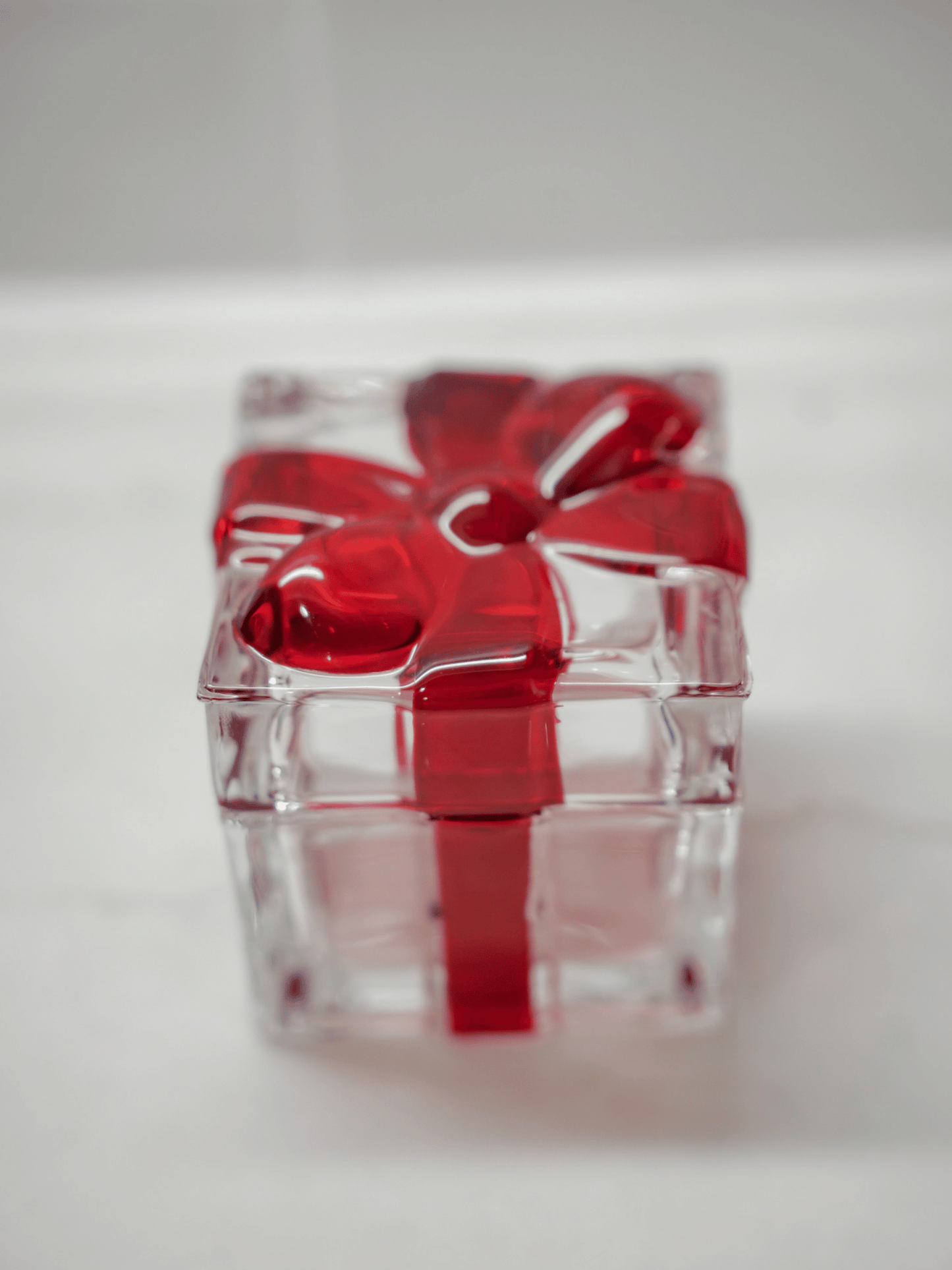 Trinket Box with Red Bow