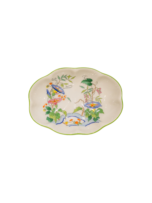 Vintage China "Morning Glory" Pattern Dish