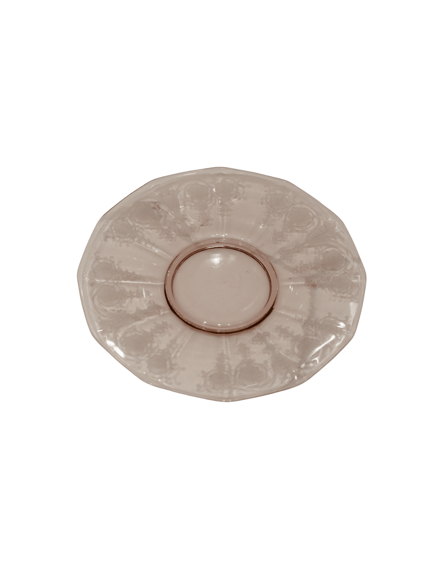Vintage Glass Dessert Plates in Lavender