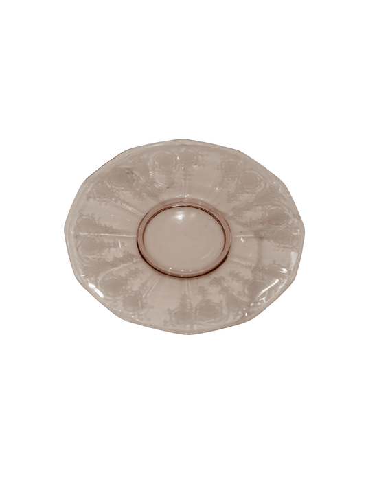 Vintage Glass Dessert Plates in Lavender
