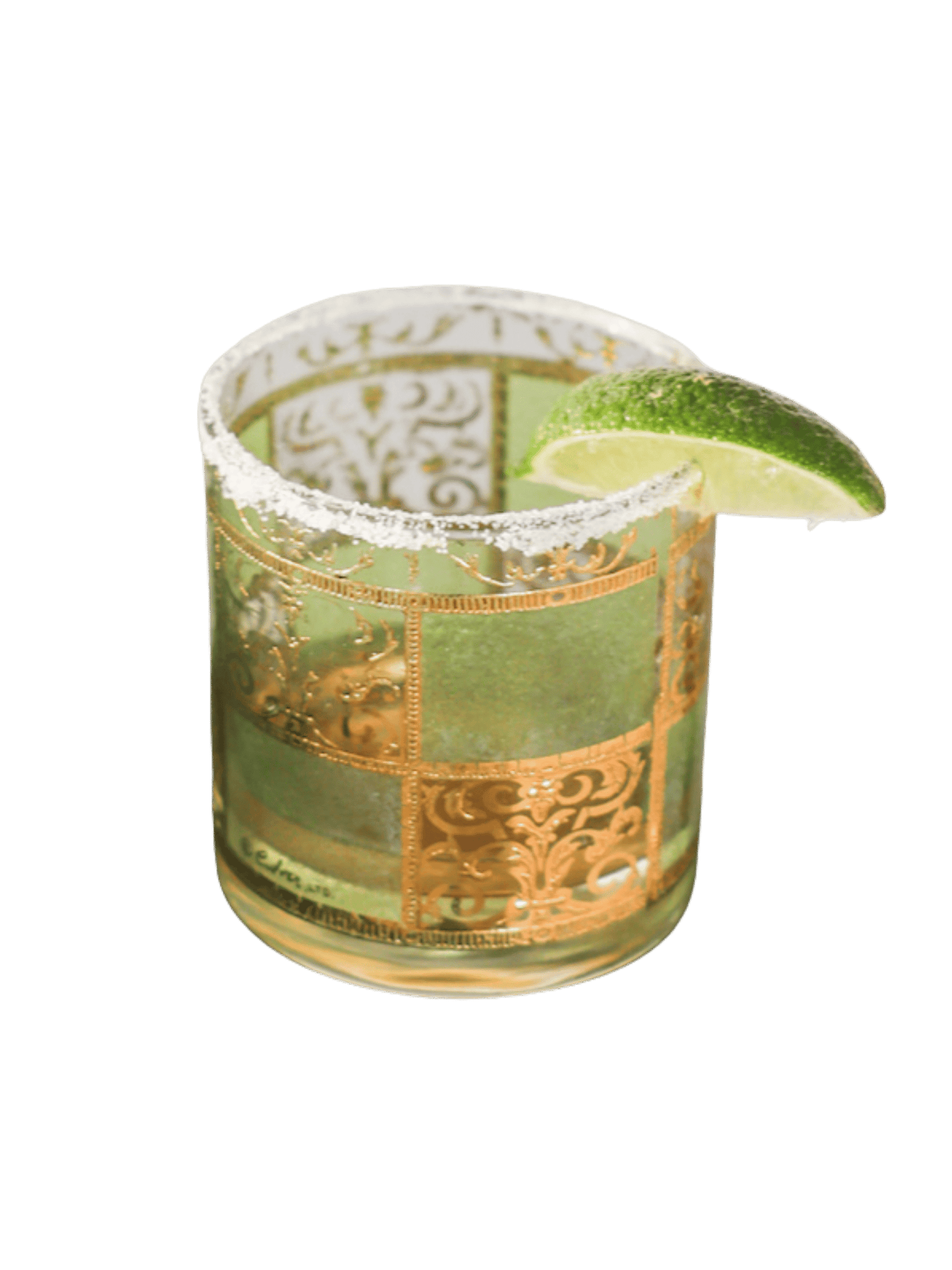 Vintage Green Culver Glasses