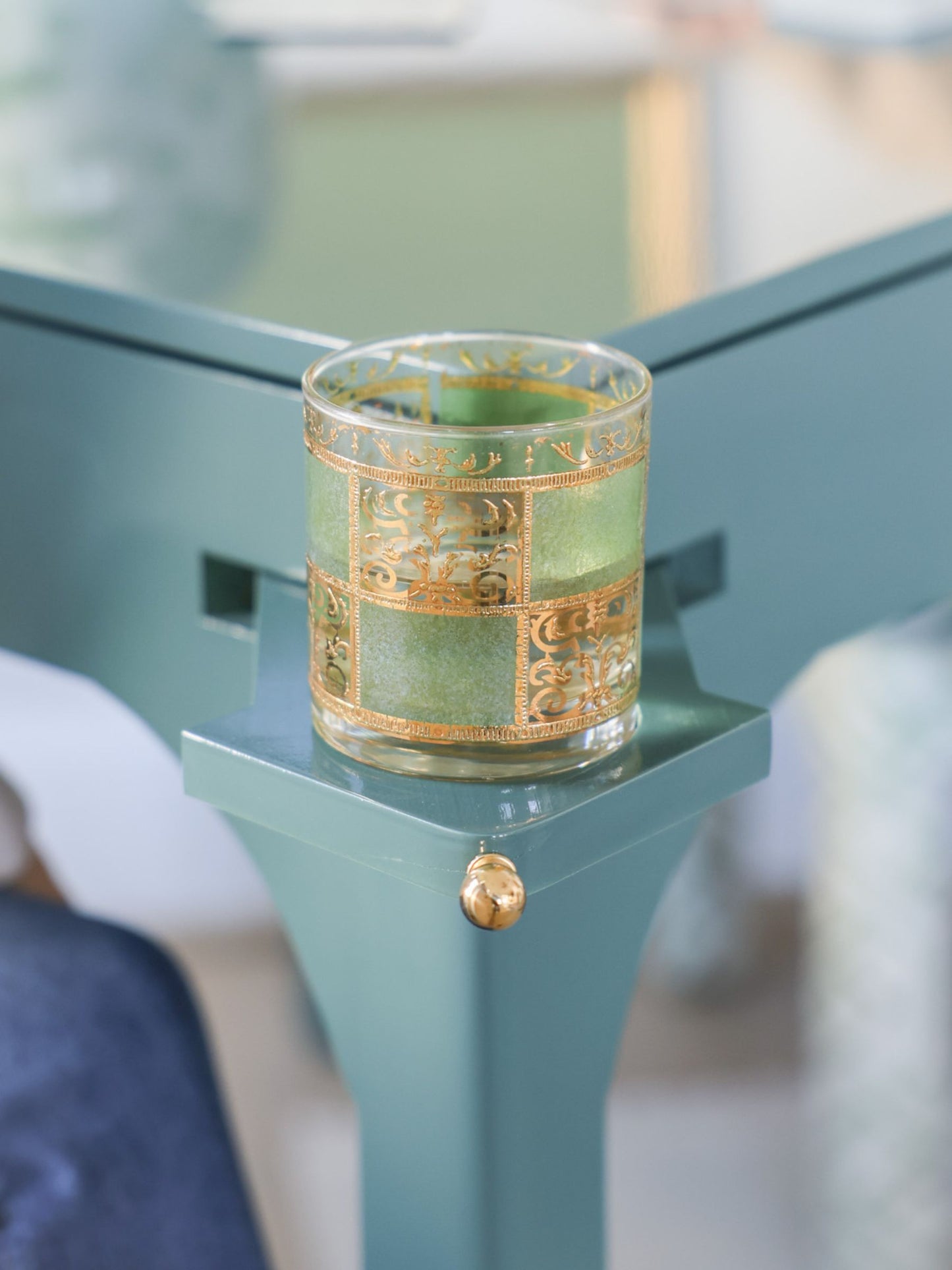 Vintage Green Culver Glasses