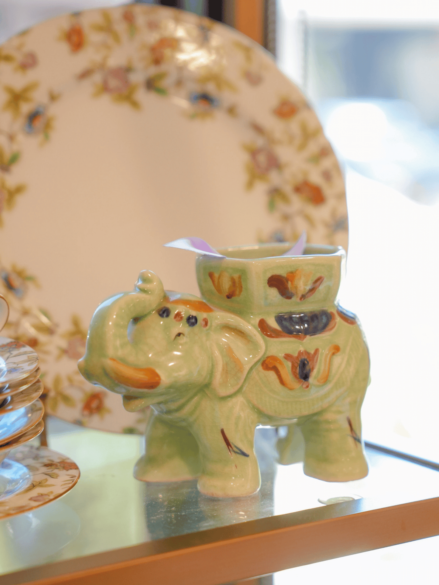 Vintage Elephant Planter