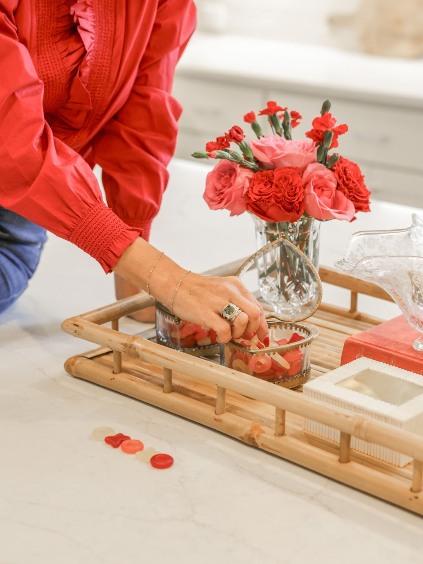 Heart Shaped Vintage Trinket Box